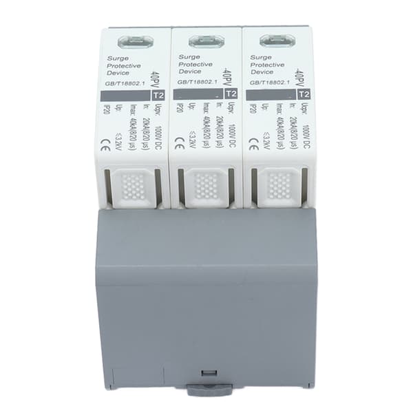 3P Lavspennings Overspenningsvern 20-40KA 1000VDC for DC Strømsystem
