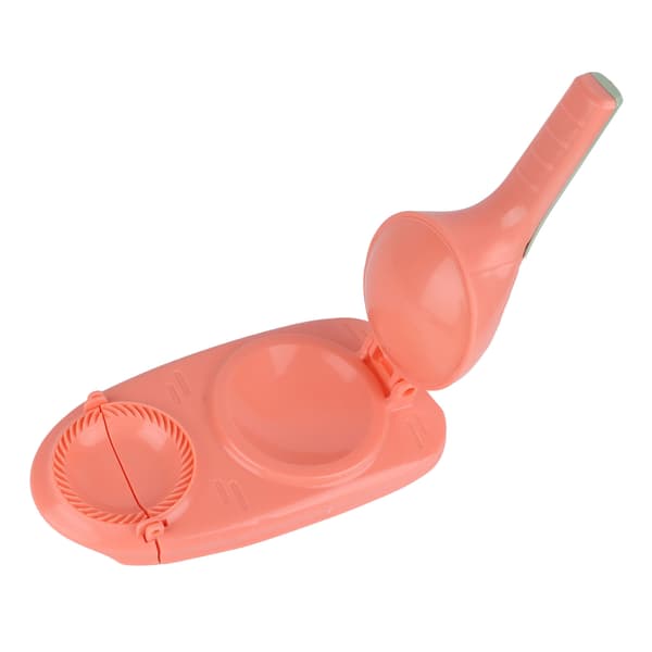 2-i-1 Dumpling Maker Press Sikker Plast Effektiv Manuell Form Hud Rosa