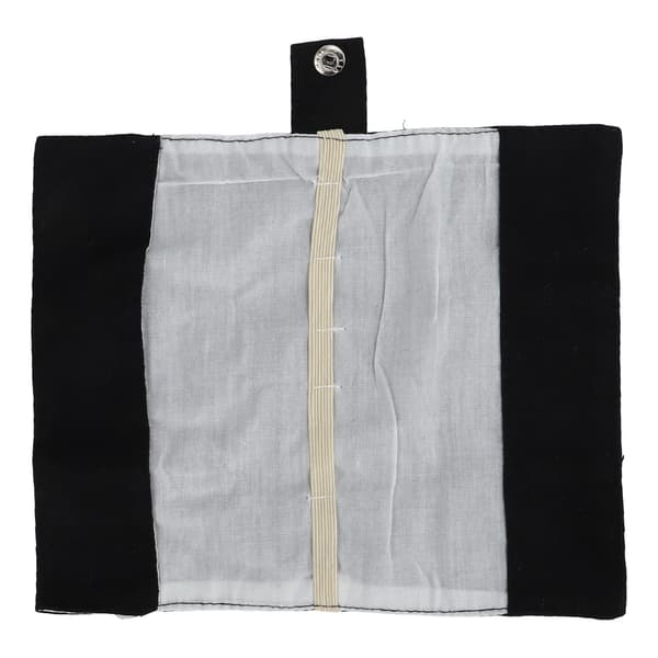 2PCS Camping Bestickväska Bärbar Canvas Organizer för 7PCS Bambu Bestickset Resa Svart