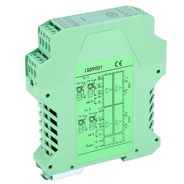 DC Signal Isolator 4~20mA Modul Signal Isolator Transmitter Conditioner 2 ind 2 ud 0~10V