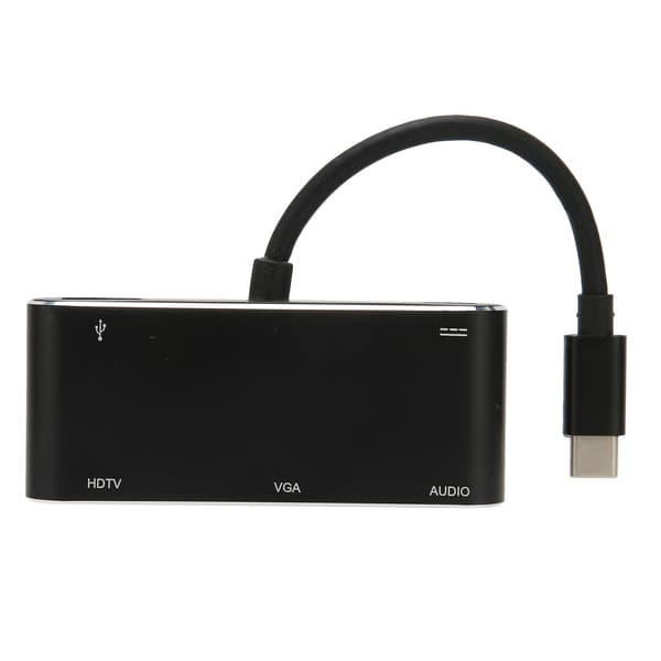 USB C Hub 5 i 1 Multiport VGA USB PD Laddning 5Gbps Snabb Hastighet Portabel Typ C Hub för Telefoner Surfplattor Bärbara Datorer