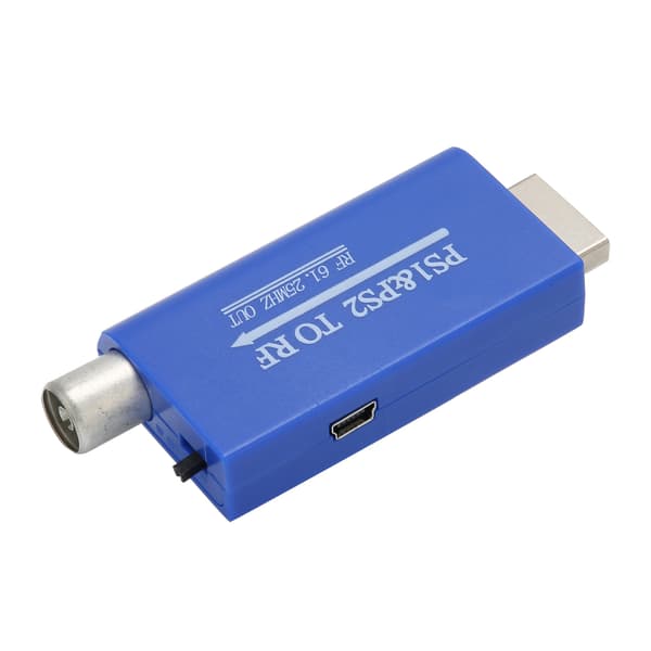 PS1 PS2 til RF Adapter TV RF Signal Konverter til TV Boks Netværksboks Spillekonsol