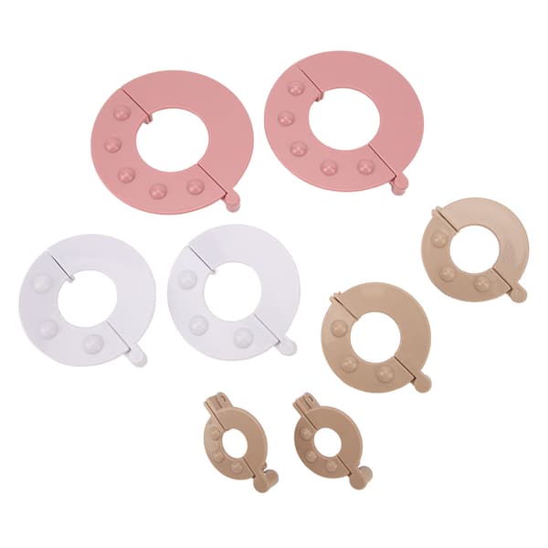 8 st Pompom Maker Kit DIY Ullstickning Hantverk Fluffboll Väv Effektivitetsverktyg