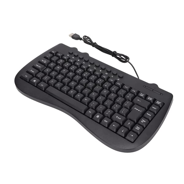 95 Tasters Kablet Mini USB Stasjonær Datamaskin Stille Ultratynn Multimedia Lite Språk Tastatur