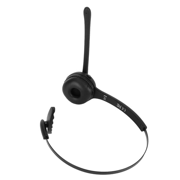 Bluetooth Single Ear Trådløst Headset HD Justerbar Mikrofon Business Hovedtelefon til Call Center Gaming Møde
