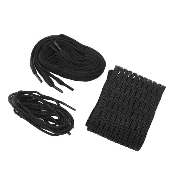 Svart Nylon Lacrosse Mesh Snöre Slitstark Vävd Rep Tillbehör