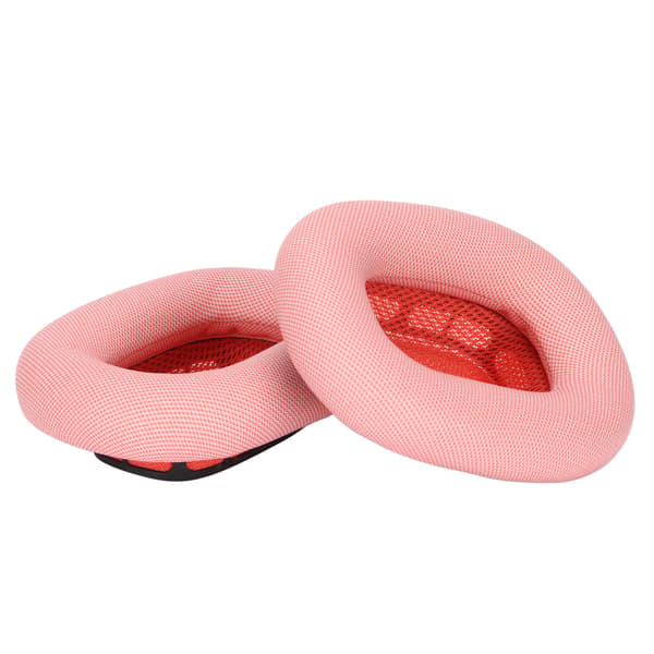 AirPods Max Hodetelefon Øreputer Erstatning Mykt Memory Foam Protein Lær Øreputer Rosa