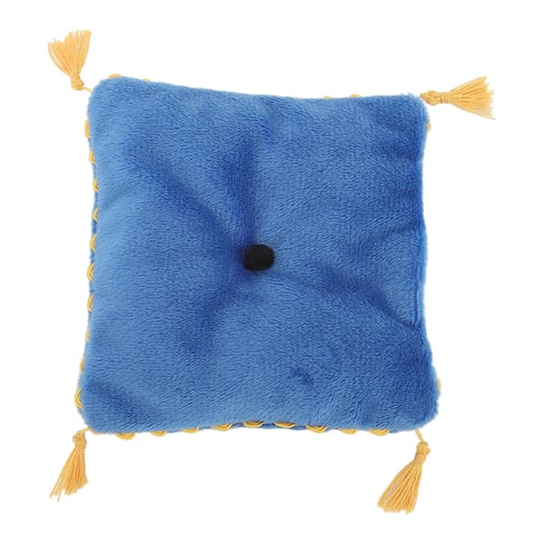 Dockskåp Miniatyr Kudde DIY Lätt Lyx Soffa Säng Tillbehör Docka Sovrum Dekor Blå