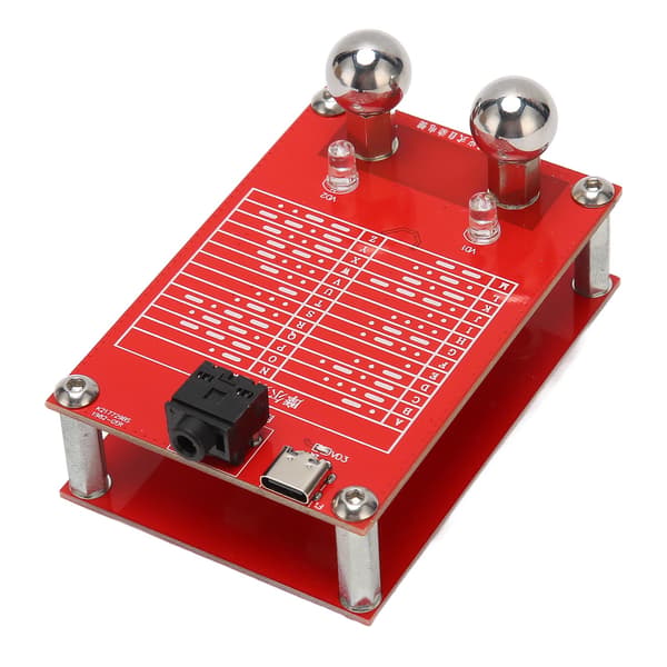 Automatisk telegrafnyckel 5V CW Morse Code Magnet Fast Bas Kortvågsradio 3,5 mm Utgångsgränssnitt