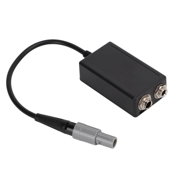 Aviation Headset Adapter Dobbelt GA Hun til LEMO 6 Pin Han