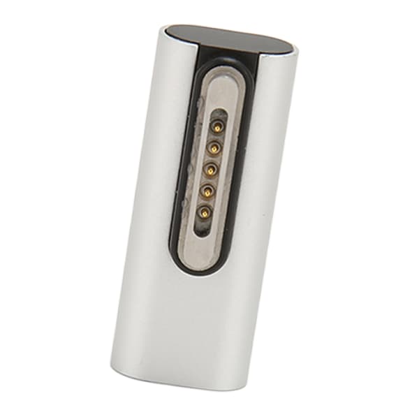 140W USB C Magnetisk Ladeadapter Aluminiumlegering Hurtiglader for MacBook Pro 2021 Air 2022 Pro 2023 Sølv Midtbøy