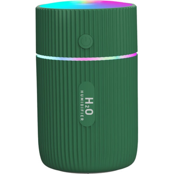 Luftfuktare, bärbar USB tyst luftfuktare för hembil grön