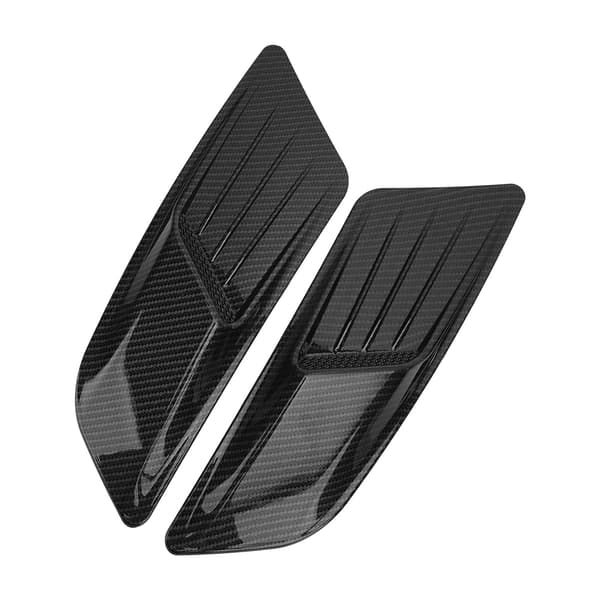 Par universelle fronthette luftventil støping panserdeksel trim karbonfiber stil passer for Ford Mustang 2015-2017