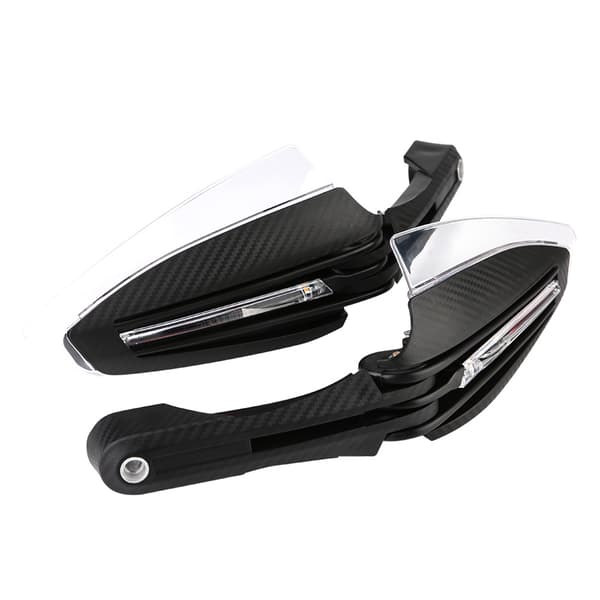 2st 7/8\" Universal Motorcykel Handskydd LED Blinkers DRL Indikator Skydd