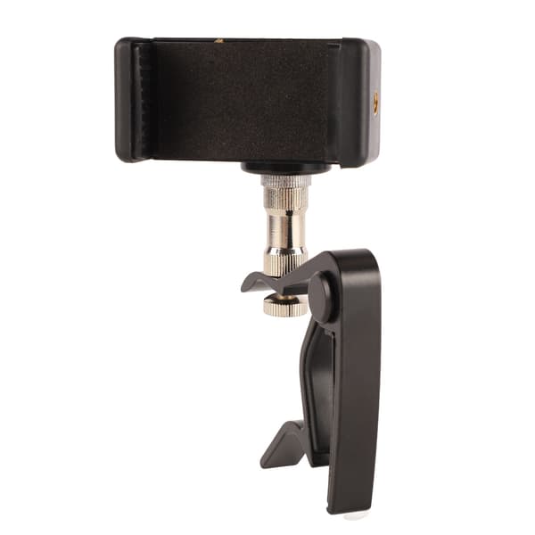 Gitarr Capo Telefonhållare Clip On Metall Bärbar Elbas Ukulele Tillbehör