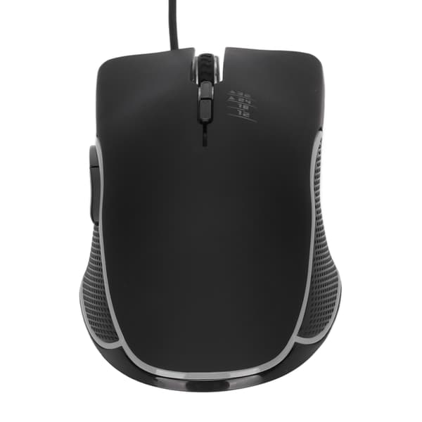 Kablet USB Gaming Mus 4 Farve Baggrundslys Ergonomisk 7 Knapper Kompatibel med Windows XP Sort