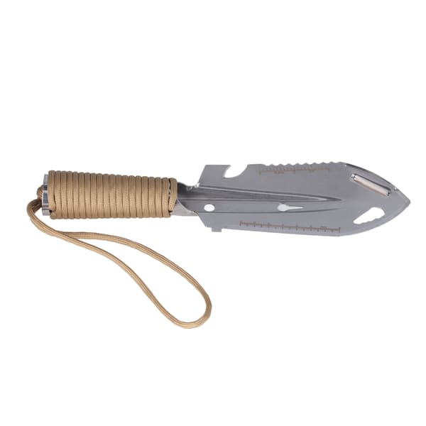 Mini Spade Ryggsäck Spad Multifunktionell Rostfritt Stål Trädgårdsarbete Plantering Utomhus Överlevnad Silver
