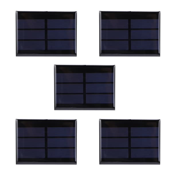 5 stk Mini solcellepanelmodulsystem Hjemme DIY-prosjekter Leker Batterilading 0,65W DC1,5V