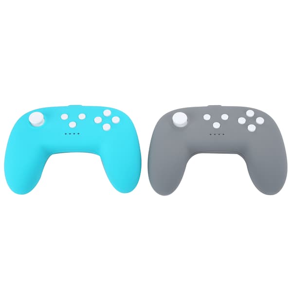 Trådløs Bluetooth Gamepad for Nintendo Switch Pro Mini Grip Håndtak med Dobbel Vibrasjon Mørk Grå Grønn