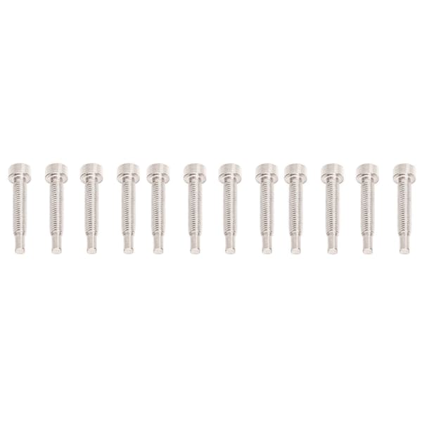 12 stk. guitarhalsmonteringsskruer Humbucker pickup tilbehør basdele hardware sølv