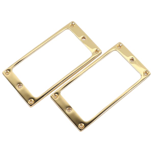 2 st elgitarr pickup ram zinklegering platt Humbucker pickup monteringsringskydd 4x4mm guld