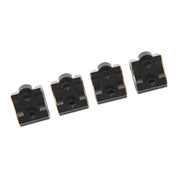 4 stk. RC Link Mount Messing Stabil Rustfri Opgraderingsdele til Axial SCX10 II AR44 Aksler 1/10 Sort