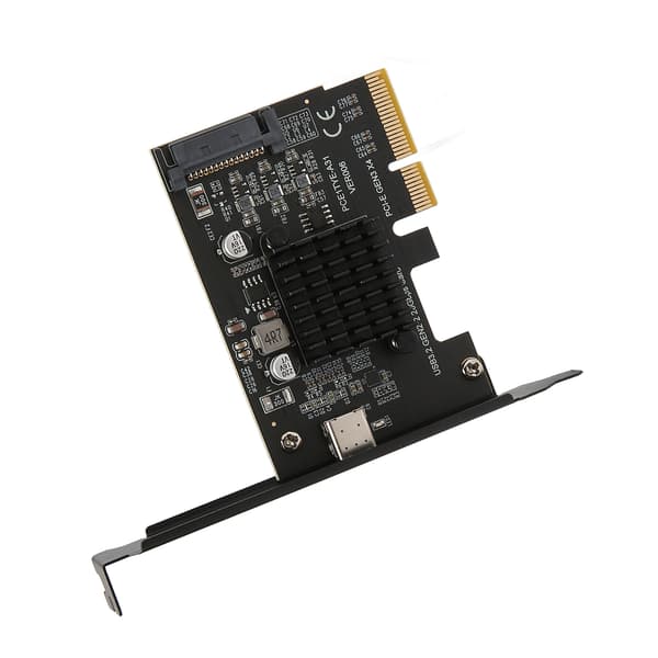 PCIe USB 3.2 Gen 2 Expansionskort 20Gbps Typ C ASM3242 Kontroller för Stationär Dator