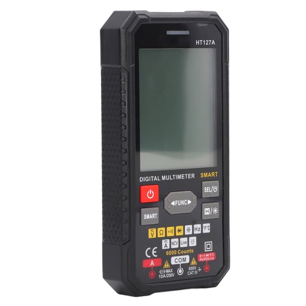 Digitalt multimeter Smart Mini Farve LCD 3 Resultat Display Lommevoltmeter Spændingstester HT127A