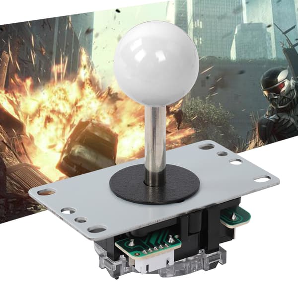 CY-822A DIY Arkadspelsknapp Joystick Enkel Rocker Set för Raspberry Pi PC Spelmaskin Vit