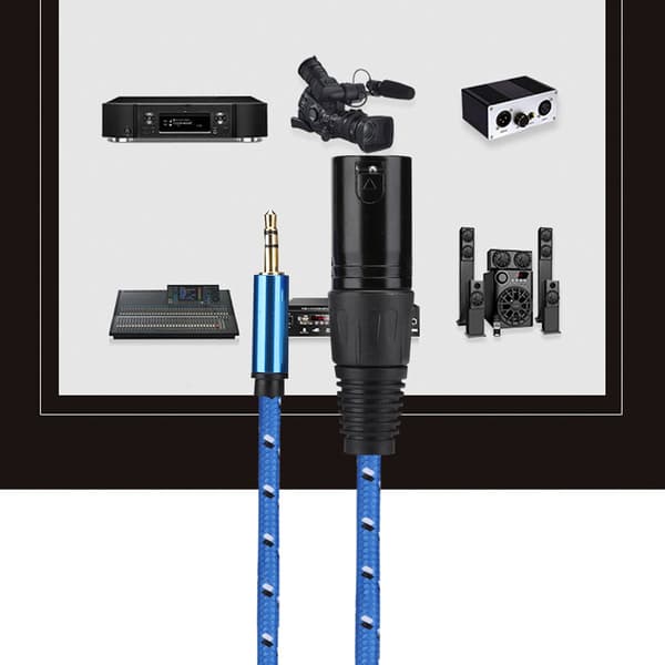 3M 3,5 mm stereo han til XLR han lydadapterkabel patchkabel