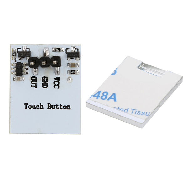 Kapacitiv Touch Switch Knap Anti-Interferens LED Sensor Modul 2.7V til 6V Gul