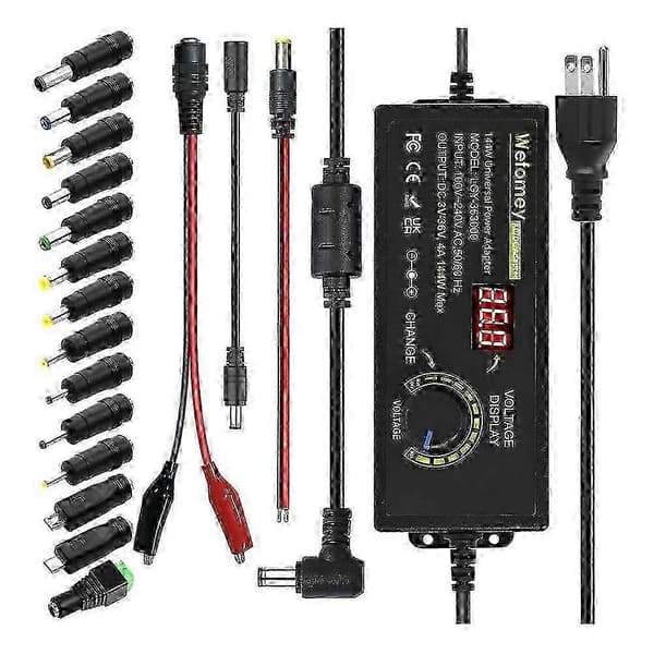 Universal strømforsyning 3V-36V 4A 144W justerbar variabel AC/DC-adapteroplader, 100V-240V AC til DC