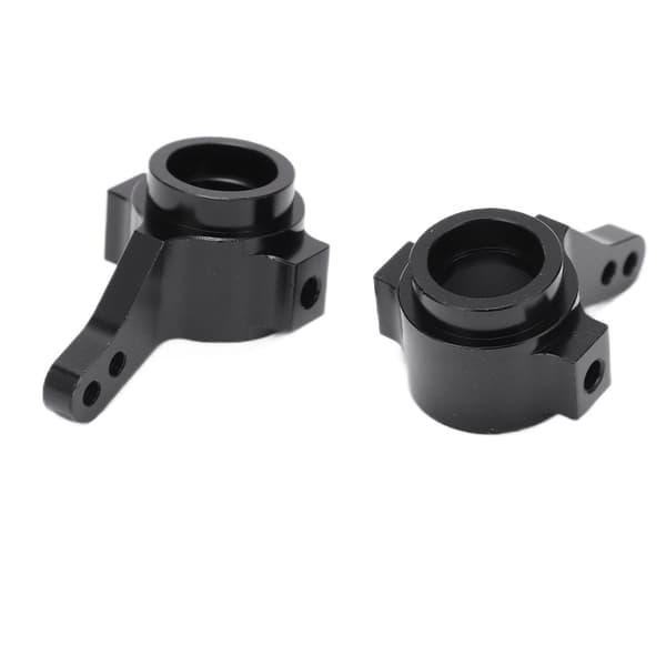 2 stk. Styrekoblinger i aluminiumslegering, reservedele til TAMIYA CC01 RC bil, sort