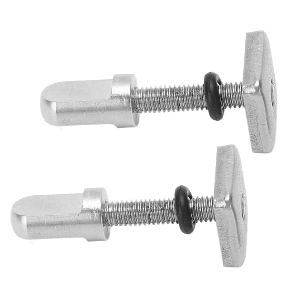 2 stk. M4 rustfritt stål finne skrue plate plugg håndstramming for surfebrett longboard