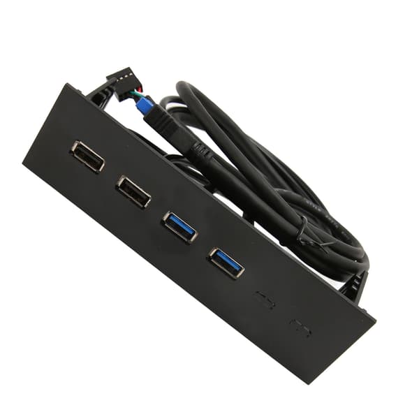 USB Frontpanel 2 USB 2.0 2 USB 3.0 Höghastighetsöverföring 5.25 Tum Dator Expansionskort 4 Portar