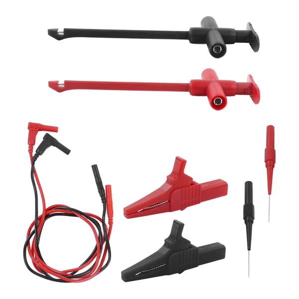 Testprober Ledninger Messing PVC PA Multimeter Testledningssæt 30VAC‑60VDC Maksimalt 19A