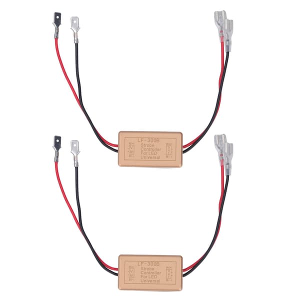 2 STK LED Strobe Controller Bil Forlygte Signallys Kontrol Blinker Modul LF‑300B H1