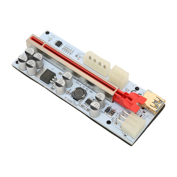 PCIe Riser 8 kondensatorer Anti-interferens GPU 1X til 16 kort Windows 7 10