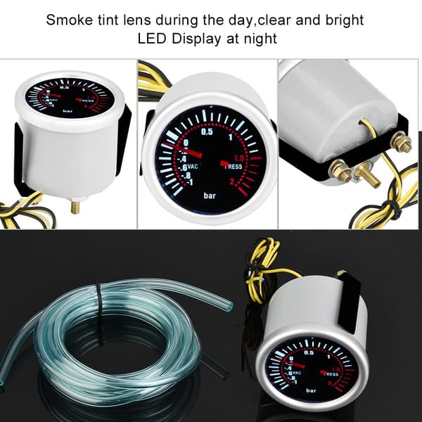 2\" Bil Universal 12V LED Digital Turbo Boost PSI Mätare