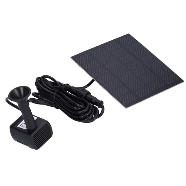 Borstlös Solfontänpump 180L Flytande Vattenfall Trädgård Damm Pool Dekoration