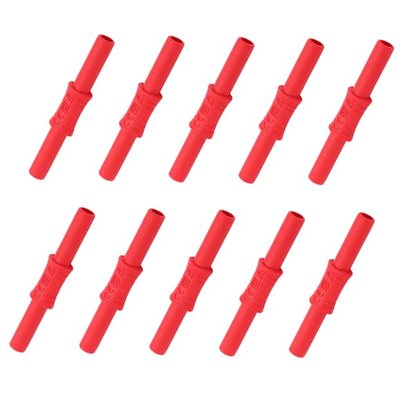 10 KPL J.20009 4mm Naaras-Naaras Eristetty Banaaniliitin Jatkoadapteri