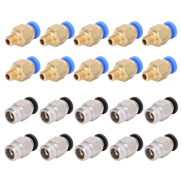 20 st 3D-skrivare pneumatisk koppling PC4-M6 PC4-10 tillbehörssats för Creality Ender 3
