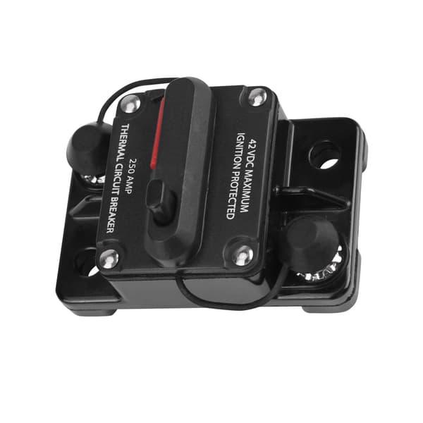 DC12V-42V Bil Stereo Audio Inline Afbryder Manuel Nulstilling (250A)