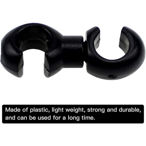 20 stycken S Clips Cykel Mtb Plast Cykel 360 Roterbara S-krok Clips Krokfäste Clips Skift Bromskabel Växlare Kabelfäste Case Fästeguide