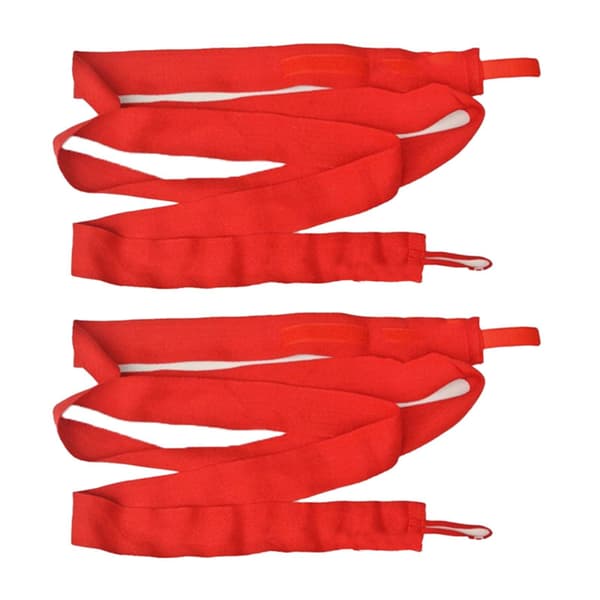 2 st Röda Bomulls Boxningshandbandage 2,5 m Längd 5 cm Bredd Sporthandlindor