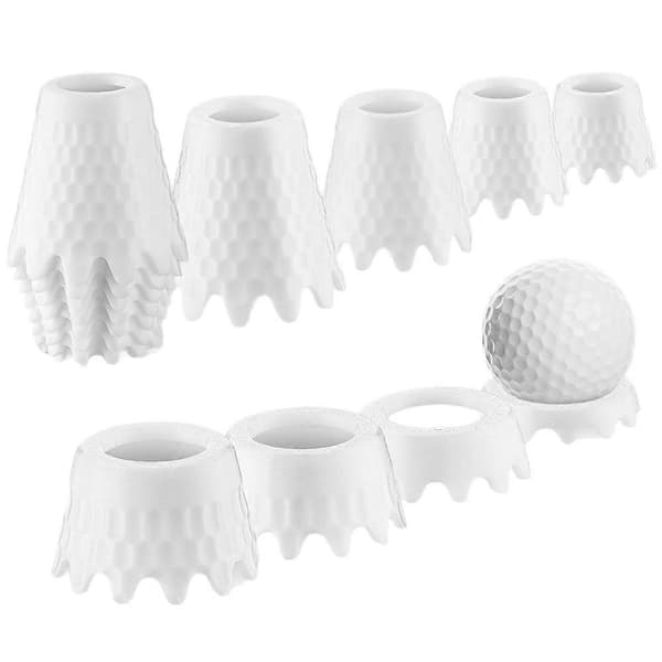Minigolfsimulator-tees, holdbare golf-tees i plastik til at slå af måtter, tilbehør til indendørs udendørs simulatortræning, driving range 8 Piece