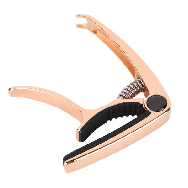 Gitarr Capo Metall Justerbar Fjäderspänning Capo för Akustisk El Ukulele Bas Roséguld