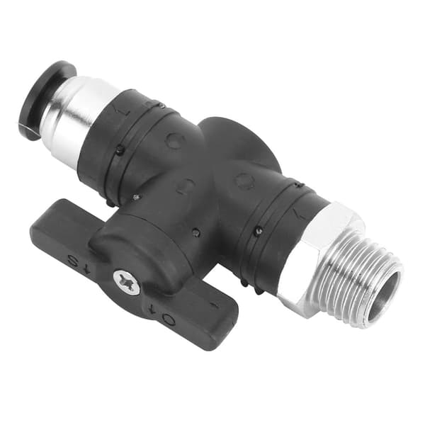 Pneumatisk manuell ventil 8mm snabbkoppling brytare luftrörskarv BSPP hangänga BC8-04
