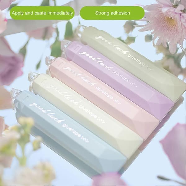 Dubbelhäftande Tejp Penna - Punktlim Tejp för Scrapbooking, Enkel Applicering & Precision Lim Blue