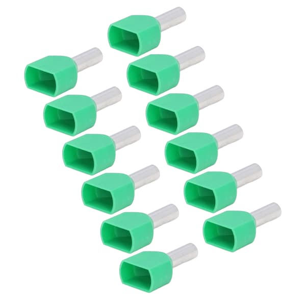100 stk. Præisolerede kobberstift-endeterminaler PVC koldpressede ledningsstik